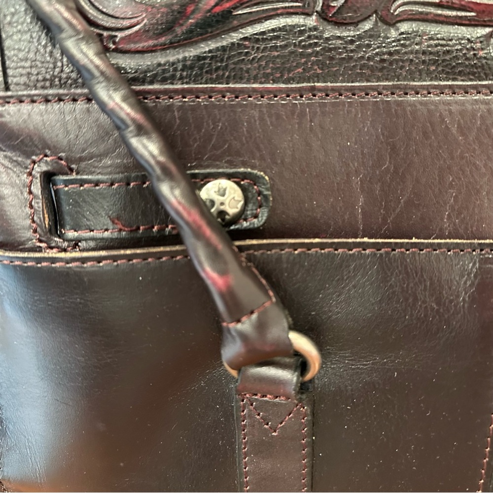 Patricia Nash Tooled Collection Vienna Satchel - Picture 6 of 10